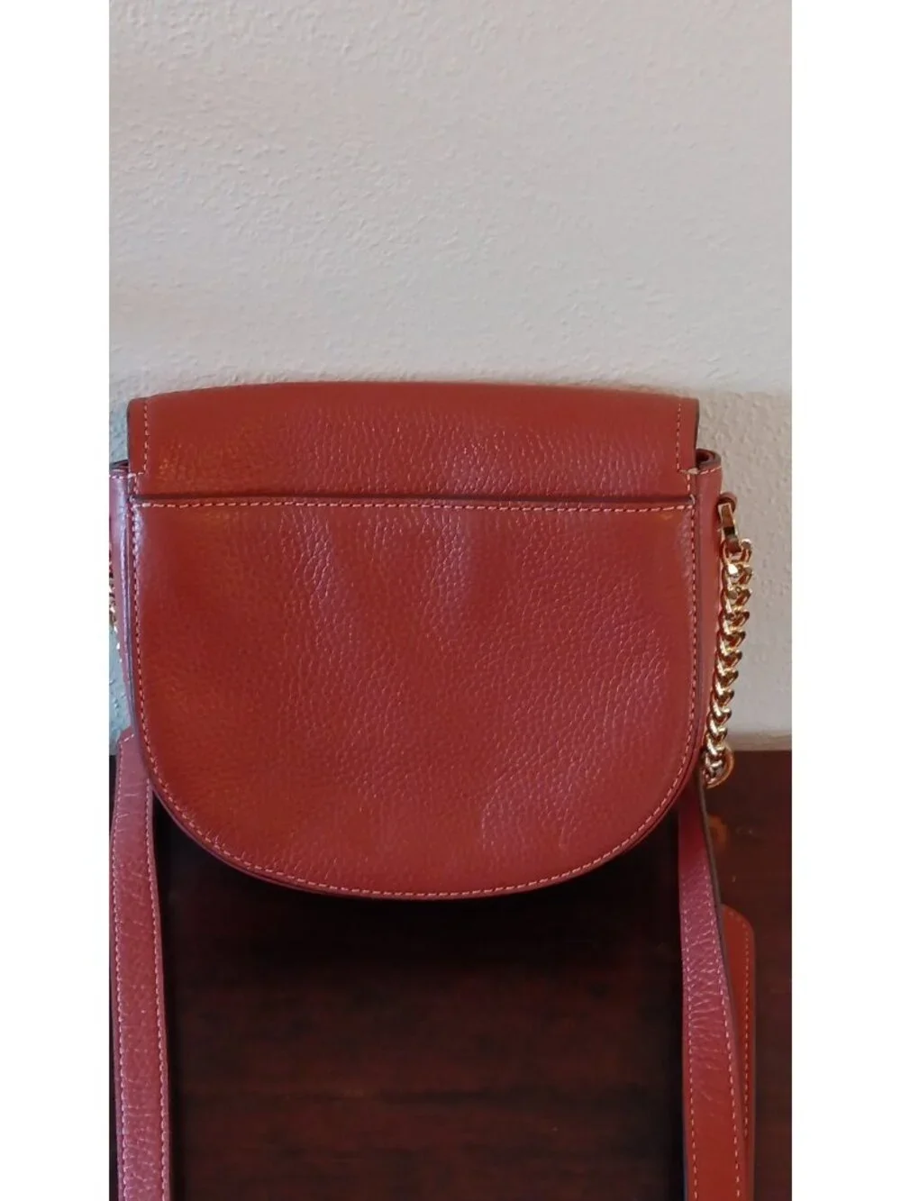 Michael Kors Bedford Small Flap Crossbody Salmon Pink WITH COA AUTHENTIC - Picture 8 of 12